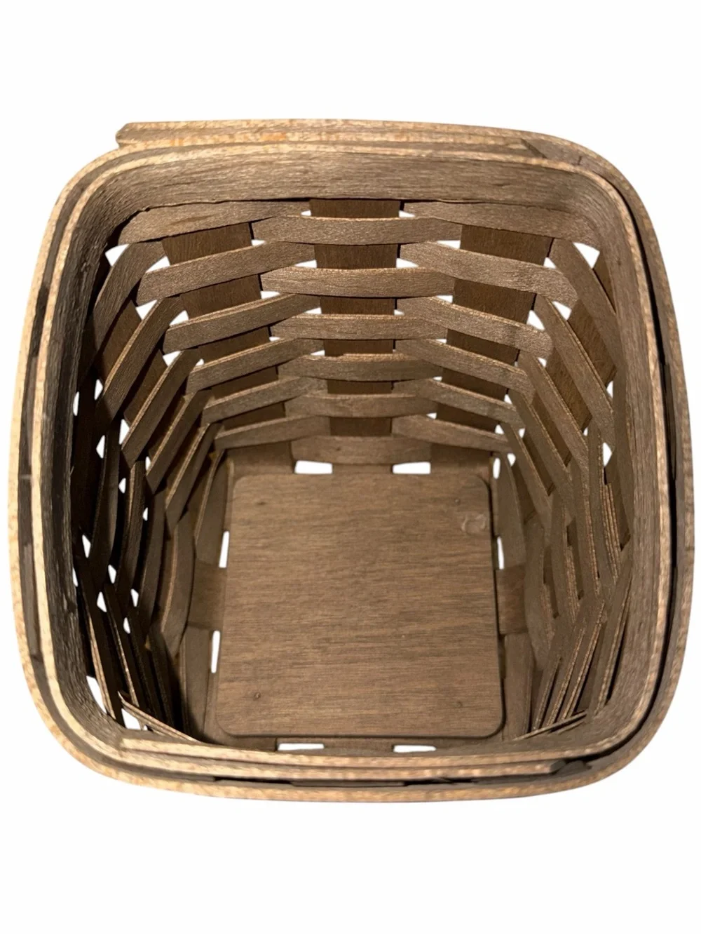Longaberger Floral Lined Woven Accent Basket